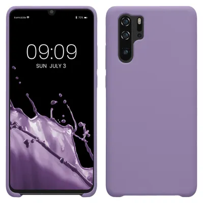 Produktbild von kwmobile Handyhülle für Huawei P30 Pro Hülle - Case Silikon - Kabelloses Laden - Schutzhülle Cover in Veilchen Lila