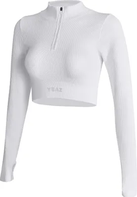 Produktbild von RUNWAY Top mit langen Ärmeln und Reißverschluss für Fitness & Yoga