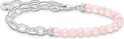 Thomas Sabo A2098-034-9-L17 Armband für Charms Silber und Rosafarbene Beads 1