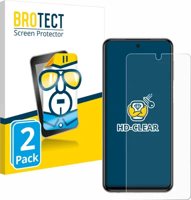 Produktbild von 2x Für Xiaomi Redmi Note 9 Pro Schutzfolie BROTECT Displayschutz Display Schutz Folie Klar Transparent