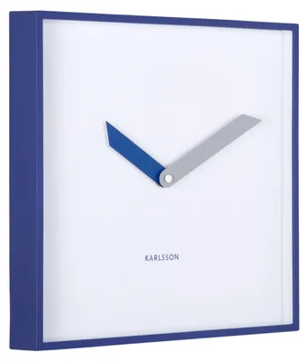 Produktbild von WANDUHR Cool Retro Cuadrado - Blau - 4,1/28,3/28,3 cm