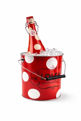 Produktbild von Lolea Sangria N°1 Rot Set – Roter Kühler mit Henkel & Rotwein-Sangria 0,75 l (7 % Vol.) - [Enthält Sulfite]