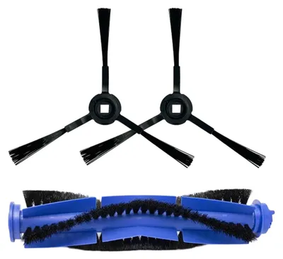 Produktbild von Eufy Robovac L35 Hybrid Bürsten Set 3 Stück, Hauptbürste Und 2 Seitenbürsten, Für Tiefenreinigung An Kanten Und Wänden