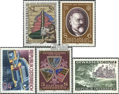 Produktbild von Briefmarken Österreich 1979 Mi 1607,1608,1609,1610,1611 (kompl.Ausg.) gestempelt Sondermarken