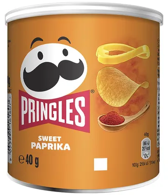 Produktbild von Pringles - Chips Paprika 40 Gramm | Röhrchen ein 1 Stück