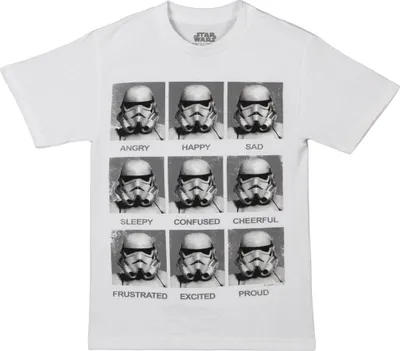 Image de T-shirt Star Wars pour homme CD372 (S) (blanc)