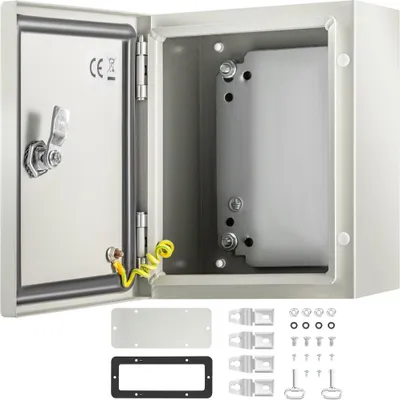 Zdjęcie produktu dla Stalowa skrzynka elektryczna - Obudowa elektryczna - 25,4 x 20,3 x 15,2 cm - Stal węglowa - IP65