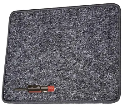 Produktbild von PRO CAR Heizteppich 12 V ca. 25 W 60 x 40 cm Zigarettenanzünder anthrazit