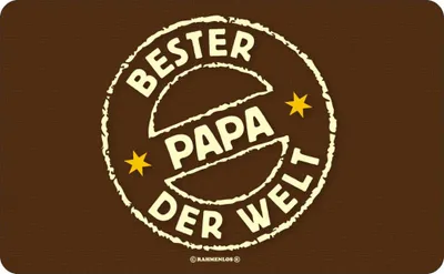 Produktbild von Bester Papa der Welt - Frühstücksbrettchen - Resopal Brettchen