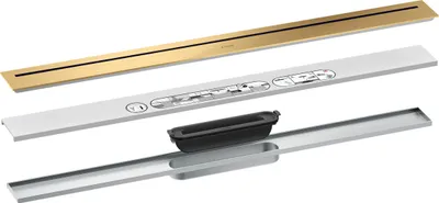 Produktbild von hansgrohe Fertigset Duschrinne AXOR Drain 800mm BGO