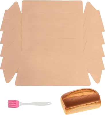 Imagen del producto de Papel de horno reutilizable, de 43 x 24 cm, con revestimiento antiadherente, para moldes y bandejas de horno