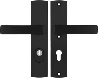 Produktbild von Axa Apollo Premium 72 WB Griff, Klasse 3, mit FLEX-Einsatzschutz (Brandschutz), Farbe F8 - Schwarz (Türstärke 74-83 mm)
