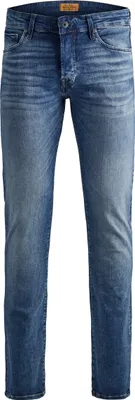 Produktbild von Jack & Jones 12148275, Blau, Jeans, Baumwolle, Elasthan, Nicht bleichen, Natürliche Trocknung, Schonwaschgang (40°C)