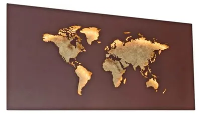 Zdjęcie produktu dla Lampa ścienna Map, kolor: brązowy