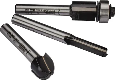 Produktbild von Makita Fräser-Set 3 tlg. 6 mm - 3 Stück