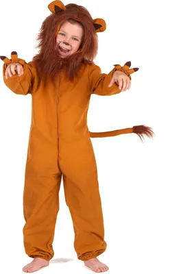 Produktbild von Löwen-Kinderkostüm Karneval Tier-Verkleidung braun M 7-9 Jahre (120-130 cm)