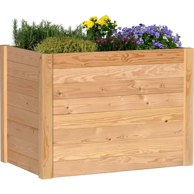 Produktbild von dobar großes Hochbeet aus Holz - Douglasie2.0, Größe XL, 106x65,5x76 cm / Volumen ca. 420 Liter