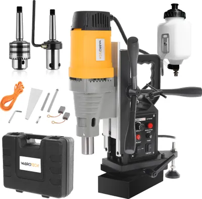 Produktbild von Magnetbohrmaschine WT98RE, 350 U/min,  Einstellbar Kernbohrmaschine, Magnetische Bohrmaschine, 2080W, WABROTECH