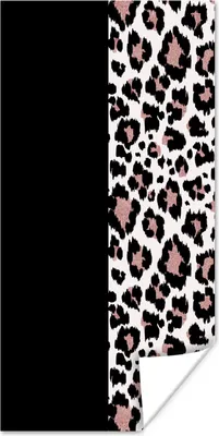 Produktbild von MuchoWow® Poster Tiermuster - Panther - Rosa 60x120 cm - Wandschmuck