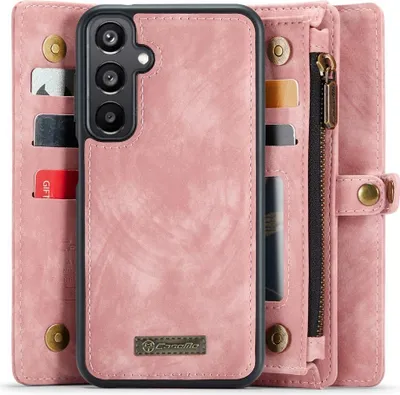 Produktbild von Samsung Galaxy A15 Hülle - CaseMe 008 2-in-1 Klapphülle & Back Cover mit Brieftasche - Rosa