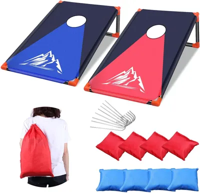 Obrázok produktu pre JUOIFIP Skladacia hra Cornhole 2v1, záhradná súprava