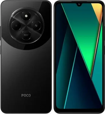 Produktbild von POCO C75, 17,5 cm (6.88"), 1640 x 720 Pixel, 8 GB, 256 GB, 50 MP, Schwarz