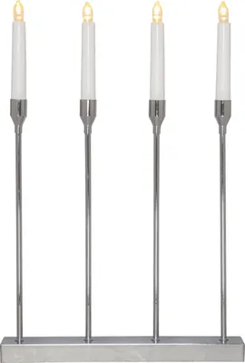 Produktbild von Star Trading 139-01, Leichte Dekorationsfigur, Chrom, IP20, 4 Glühbirne(n), E10, 0,48 W
