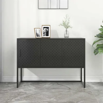 Produktbild von Möbel Sideboard Schwarz 105x35x75 cm Stahl - Kommoden &12548