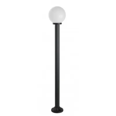 Image de Lampe de jardin 170 cm sphère blanche ou fumée 20 cm 1xE27 noir IP43 SU-MA Kule K 5002/1/K 200