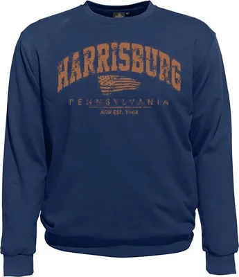Produktbild von Übergrößen Sweatshirt AHORN SPORTSWEAR Harrisburg orange Alpine Blue 3XL