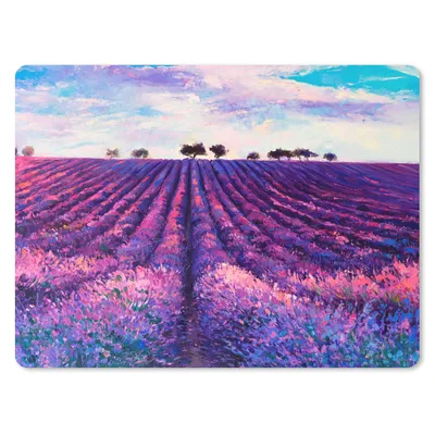 Produktbild von MuchoWow® Mauspad Mousepad Ölfarbe - Malerei - Blumen 40x30 cm - Mousepads - Maus Mat - Pad - Mausunterlage - Anti Rutsch