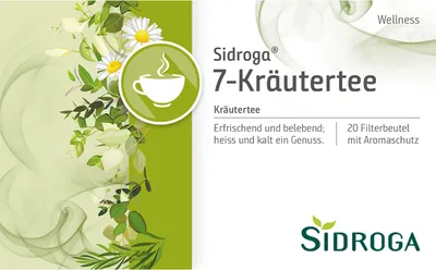 Obrázek produktu pro Sidroga Wellness 7-Herbal Tea, 20 kapslí Filtrační sáčky