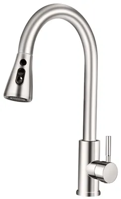 Obrázok produktu pre Kúpeľňová batéria s jednou páčkou a výsuvnou sprchovou hlavicou – výška 44 cm