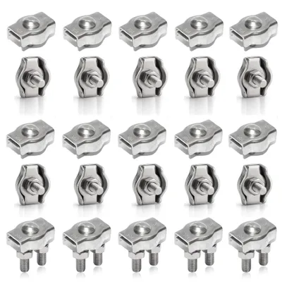 Drahtklemmen Edelstahl 304 M3 für 2 mm Seil, 20 Stück