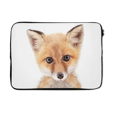 Produktbild von MuchoWow® Laptop Hülle 13 Zoll Fuchs - Tiere - Orange - Natur Laptoptasche - Laptophülle - Sleeve - Rundumschutz