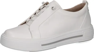 Produktbild von CAPRICE Damen Plateau Sneaker aus Leder Low Top, Weiß (White Nappa), 38 EU