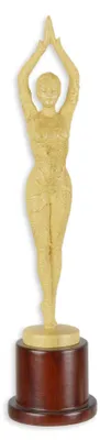 Produktbild von Holzskulptur Frau Replikat Retro Design Dekoration