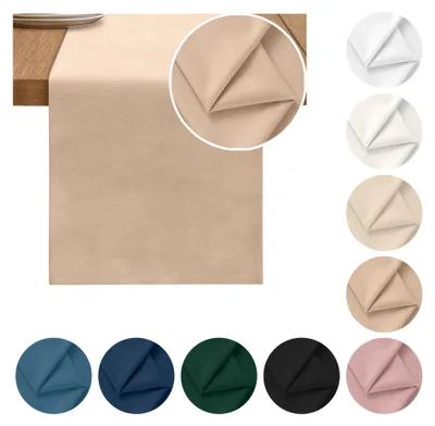 Produktbild von Zarter MATTER SAMT-TISCHLÄUFER, beige 40x275 cm