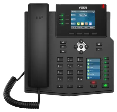 Produktbild von Fanvil X4U, IP-Telefon, Schwarz, Kabelgebundenes Mobilteil, 12 Zeilen, LCD, 7,11 cm (2.8")