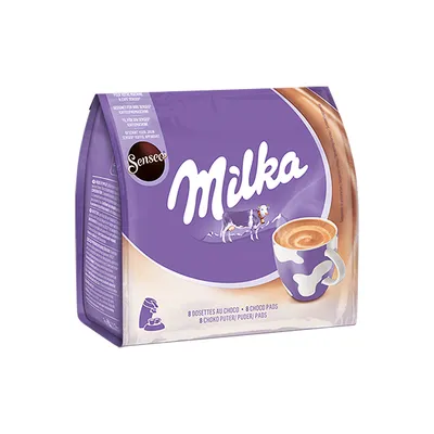 Produktbild von Senseo Milka Pads aromatische Kakaohaltige Getränkepads 112g