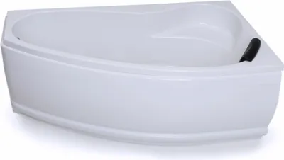 Produktbild von CARIBIA ECK Badewanne Mini Corner 160x90 Rechts Acrylschürze, Füße, Ablaufgarnitur und 2x Kopfkissen GRATIS