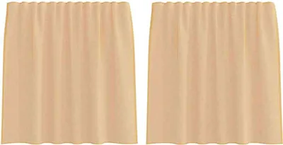 Produktbild von vidaXL Voile Vorhänge mit Stangentaschen 2 Stk. Sandfarbe