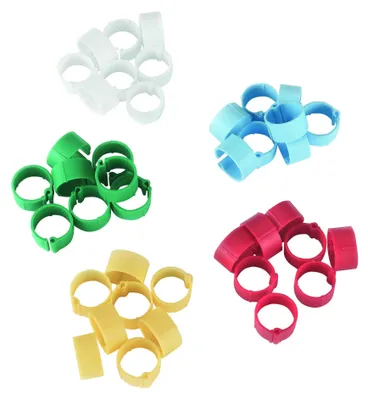 Kunststoff-Clips 8 mm, farblich sortiert, 5x20 Stück