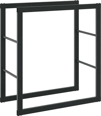 Obrázek produktu pro Stojan na palivové dřevo černý 55x30x61 cm ocel