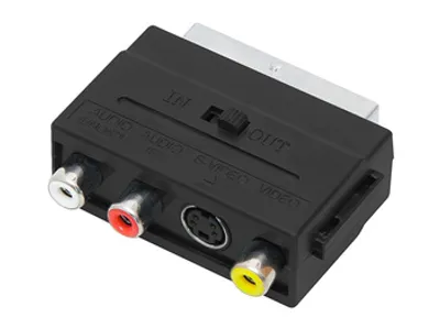 Produktbild von PremiumCord Adapter SCART-3x cinch + S-video s přepínačem IN/OUT
