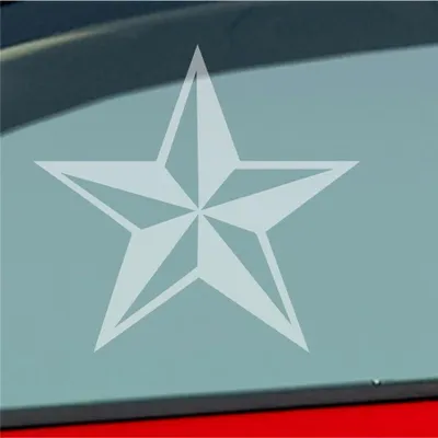 Produktbild von Auto Aufkleber Stern Stars Star 10x10 cm Milchglas Sticker Heckscheibenaufkleber