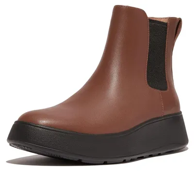 Produktbild von FITFLOP FitFlop F-Mode Leather Flatform Chelsea Boots BROWN 37