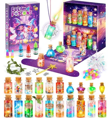 Immagine prodotto di Kit per creare pozioni magiche, adatto a bambini dai 6 ai 12 anni | Regalo creativo per bambine | Set per esperimenti, creazione e gioco, colore viola
