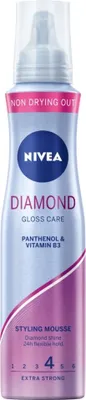 Obrázok produktu pre Nivea, Diamond Gloss Pianka do włosów, 150 ml
