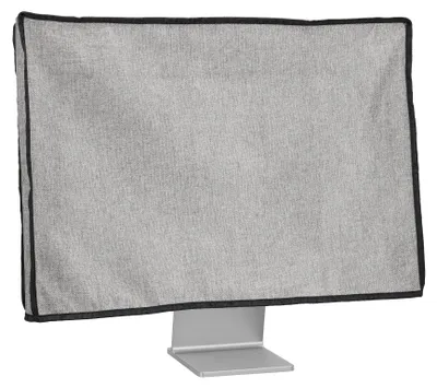 Produktbild von kwmobile Leinen Hülle kompatibel mit 31-32" Monitor - Schutzhülle Staubschutz Abdeckhaube für PC Bildschirm - Computer Screen Cover Staubhaube Haube